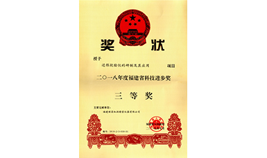 虹潤公司“過程校驗(yàn)儀的研制及其應(yīng)用”項(xiàng)目榮獲2018年福建省科技進(jìn)步獎(jiǎng)三等獎(jiǎng)