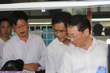 福建省紀委副書記、監(jiān)察廳廳長陳善光一行視察虹潤公司